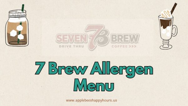 7 Brew Allergen Menu